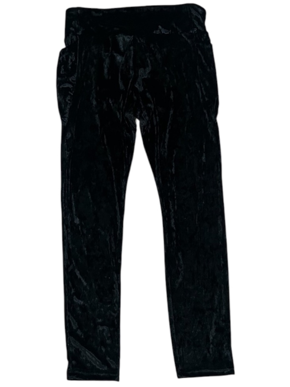 Fabletics NWT High Waist Crushed Velour Crossover Waist Black Leggings XL - Picture 5 of 10